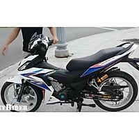 Tem dán dành cho xe máy Winner V1 mẫu GTR Trắng xanh (bộ)