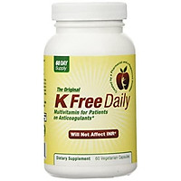 Multivitamin - No Vitamin K - Safe for People on Blood Thinners - 60 Capsules (Two Months Supply)