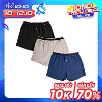 Combo 3 quần đùi thun nam mặc nhà iBasic SHM003