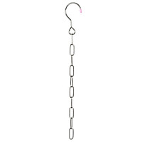 Stainless Steel Clothes Market Shop Display Hanging Chain Hooks With Ring Hanger Household Tools
