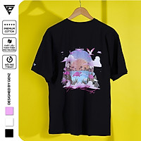Áo thun tay lỡ GENZ phông nam nữ Cotton oversize form rộng Summer Flamingo - GZT010