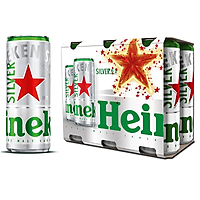 Lô 6 bia Heineken Silver 330ml - 01616
