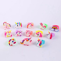 Nhẫn Unicorn hottrend cho bé bằng silicon đủ họa tiết năng động đáng yêu – J044