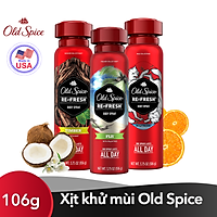 Xịt thơm khử mùi nam Old Spice 106g