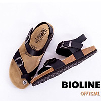 Dép đế trấu Bioline dép birken quai hậu xỏ ngón da pu công nghiệp PU14 - Bioline Official