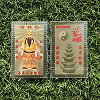 Kim bài vàng Thần Tài vàng chú bỏ ví may mắn tiền bạc