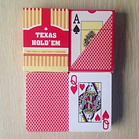 TEXAS HOLD'EM - Bài tú lơ khơ, bài nhựa Poker chống thấm nước 4 màu