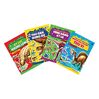 Bộ Sách 3D Kèm Hình Dán – Giải Mã Bí Mật Khủng Long (Trọn Bộ 4 Cuốn)