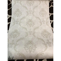 Giấy dán tường cao cấp sales khổ 53cm*10 mét dán keo ngoài ,chất liệu thô lụa hoa văn nổi giấy dày bền đẹp