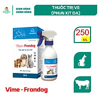 Vemedim Vime - Frondog, thuốc trị ve, rận cho chó, mèo, chai xịt 250ml