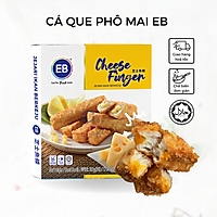 CÁ QUE PHÔ MAI EB - 500g/ hộp/ 20 thanh - Thanh cá chiên Cheese Finger - Hàng đông lạnh nhập khẩu Malaysia