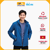 Áo Khoác Gió 3C YODY Nam Thể Thao Phối Lưng, Cản Gió, Cản Bụi, Chống Thấm - AKM4027