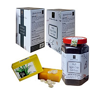 Combo 02 Muối ngâm chân Sinh Dược (550g/hộp) và Tặng kèm 01 Xà bông thảo dược Sả Chanh