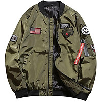 Men's Lightweight Jacket Hip Hop Erect Collar Thin Section Plus Size Baseball Uniform Casual Coat