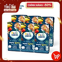 Combo 6 hộp sữa đêm ngũ cốc vị dâu tây và chuối FrutoNyanya 200ml/hộp