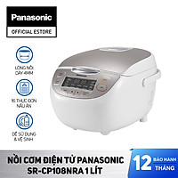 Nồi cơm điện Panasonic SR-CP108NRA 1Lit - Chế độ giữ ấm 12 tiếng - Công nghệ nấu Fuzzy điều chỉnh nhiệt độ theo từng loại gạo - Hàng Chính Hãng