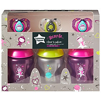 Bộ bình sữa Tommee Tippee BOLDLY GO BOY ty siêu mềm tự nhiên Closer To Nature, núm ty đi kèm 3-6 tháng