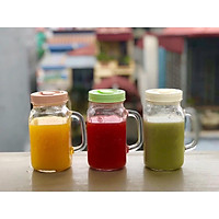Combo 3 Bình Đựng Nước Thuỷ Tinh Lock&Lock Có Tay Cầm 630ml LLG002