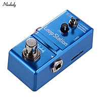 Muslady Loop Station Mini Guitar Looper Effect Pedal 10 Minutes Recording Time 3 Working Modes True Bypass Full Metal