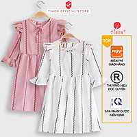 Váy bé gái dài tay TIHON xinh xắn thời trang VT0210195