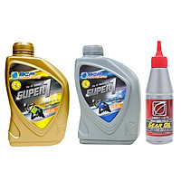 Combo Dầu Nhớt Xe Tay Ga 10W40 (800ml) + Nhớt Xe Số 15W40 (800ml) + Nhớt Láp Xe Ga (120ml) BCP
