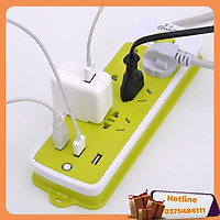 Ổ Cắm Điện Chống Giật 6 Lỗ 3 Cổng Usb - Hàng Loại 1