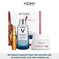 Bộ serum khoáng phục hồi chuyên sâu và làm sáng da Vichy Mineral 89