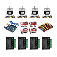 Aibecy 3D Printer Accessories UNO CNC Kit with Controller Shield Nema 23 Stepper Motors TB6600 Limited Switches - 6.35mm