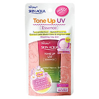Tinh Chất Chống Nắng Nâng Tông Dành Cho Da Khô/Thường Sunplay Skin Aqua Tone Up UV Essence Happiness Aura (Rose) (Cho Da Sáng Hồng, Khuyết Điểm Xanh) (50g)