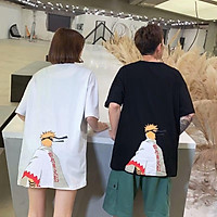 Spot M-2XL summer men's Cartoon Naruto loose Large short Couples T-shirt short-sleeved casual top