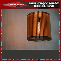 Đèn gỗ thả trần CAO CẤP hiện đại sang trọng chất liệu gỗ trang trí cho phòng khách nhà căn hộ decor nhà quán cf