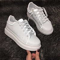 Giày thể thao sneaker trắng nữ phản quang