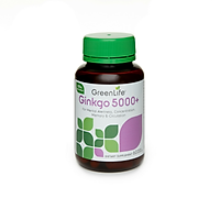 Viên Uống Bổ Sung Ginkgo 5000 Plus Cải Thiện Trí Nhớ, Tinh Thần Khỏe Mạnh - Hộp 60 Viên