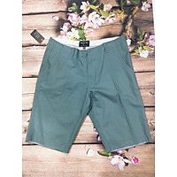 quần short kaki nam dây kéo vải thái ( size < 85kg )