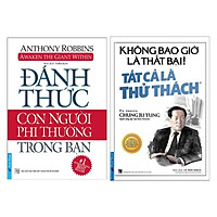 Combo Sách Kĩ Năng Chiến Thắng Chính Mình Để Thành Công : Không Bao Giờ Là Thất Bại! Tất Cả Là Thử Thách + Đánh Thức Con Người Phi Thường Trong Bạn ( Tặng Kèm Móc Khóa Siêu Xinh )