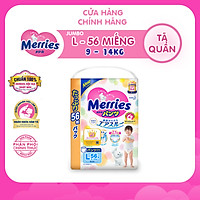 Tã/bỉm quần Merries Jumbo đủ size L56/XL50/XXL32