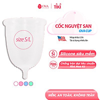 Cốc Nguyệt San Ovacup - Trắng Trong (Size S)