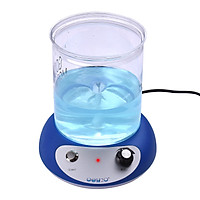 Máy khuấy từ gia nhiệt mini công suất 2000ml điều chỉnh tốc độ bằng thanh khuấy
