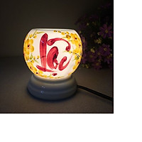 Đèn xông tinh dầu - Đèn gốm vẽ mini