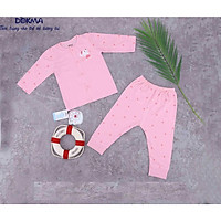 DB349 Bộ quần áo cài giữa dài tay DOKMA (9-24M)