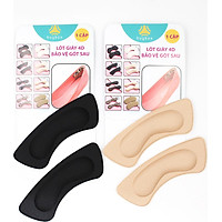 Bộ 2 cặp lót giày 4D bảo vệ gót chân và chống tuột gót giày (loại vuông) - buybox - BBPK53