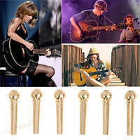Set 6 Chốt Dây Đàn Guitar Bằng Đồng