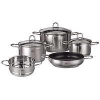 Bộ nồi chảo 4c + 1c giá hấp Elo New Smaragd 16/18/20/24cm