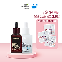 Bộ serum ngăn ngừa mụn dưỡng da Red Peel Tingle Premium 20ml Skin Booster Milk Oil Serum 30ml So Natural (Tặng sample Red Peel hoặc sample Silk Collagen)