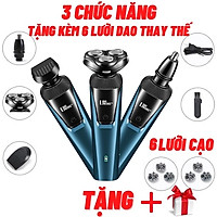 Máy cạo râu thông minh LINGKE FS3188 , máy cạo râu đa năng 3 trong 1 - Cạo râu - cạo lông - Tỉa lông mũi + Quà