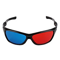 Black Frame Red Blue 3D Glasses For Dimensional Anaglyph Movie Game Red-Blue