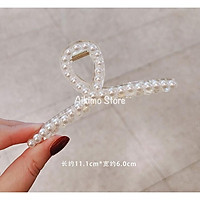 Kẹp Tóc càng cua đính ngọc trai nhân tạo cặp tóc Hàn Quốc đẹp hot trend xinh đẹp cho nữ bằng nhựa Miituu KN