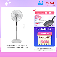 Quạt đứng Tefal ESSENTIAL+ VH444790 - Xám + Điều khiển từ xa - Hàng chính hãng