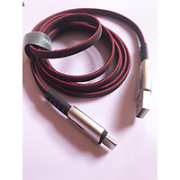 Cáp sạc USB type - C dài 120cm M2 Rock space ( Có đèn led sáng khi kết nối để sạc ) - hàng chính hãng