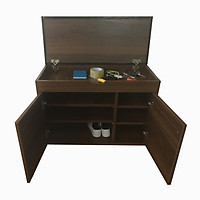 Tủ giày thông minh 3 trong 1 màu nâu